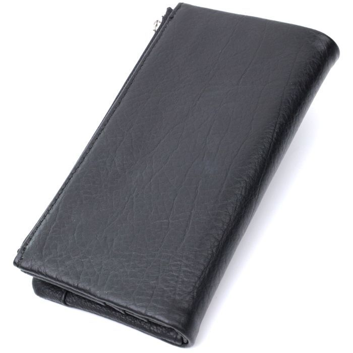Гаманець ST Leather Унісекс з м'якої натуральної шкіри Чорний (22743) зображення 2