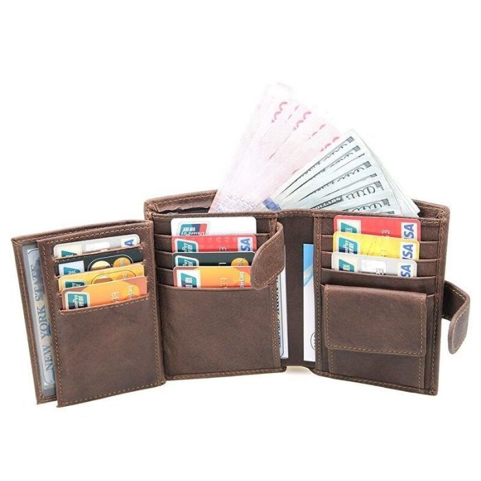 Портмоне Vintage Коричневое (14404) изображение 9