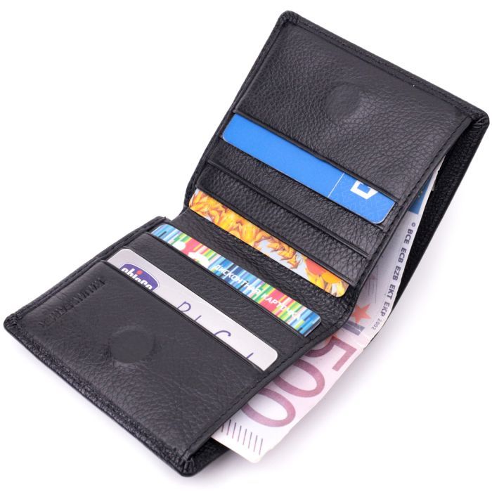 Гаманець ST Leather З натуральної шкіри Чорний (19466) зображення 6