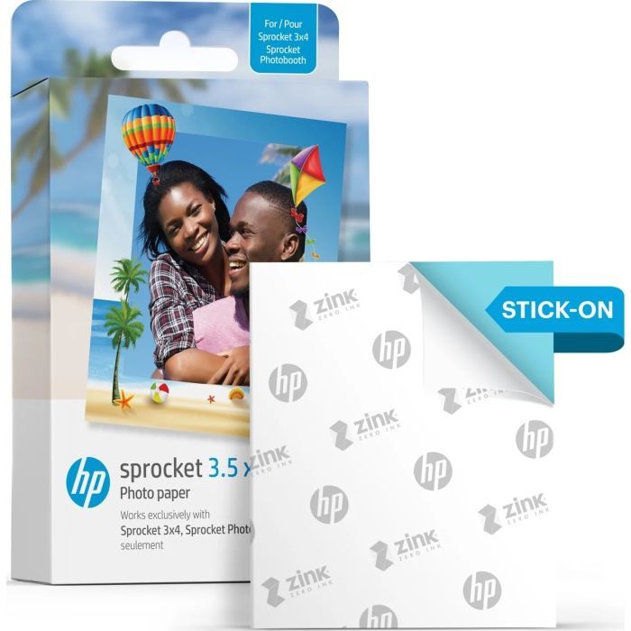 Фотобумага HP Zink для Sprocket 3.5"x4.25", glossy, self-adhesive, 50sh (HPIZ3X450) изображение 2