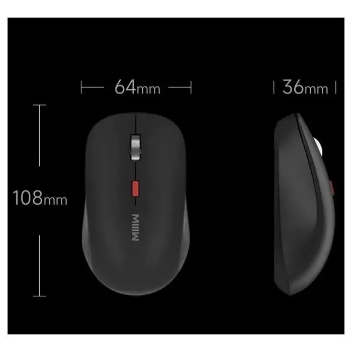 Мышка Xiaomi MiiiW Wireless/Bluetooth White (MW23M22 White) изображение 4