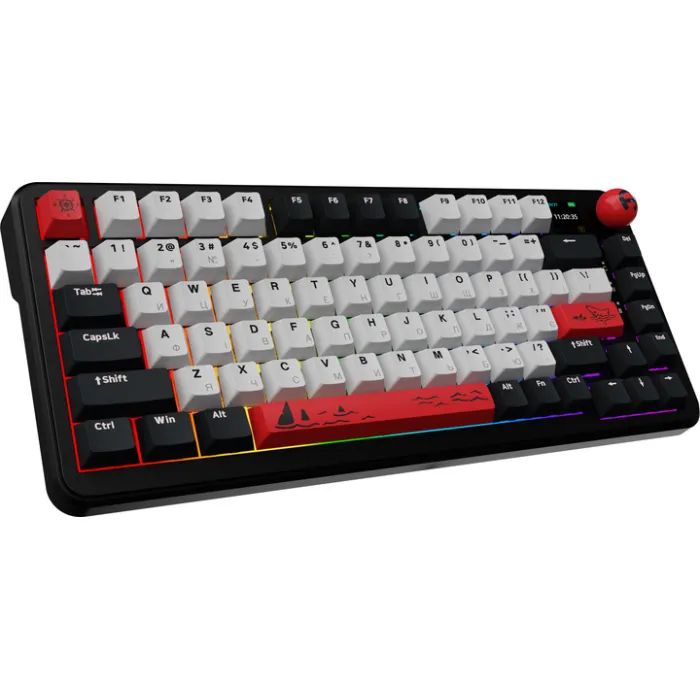 Клавиатура Ajazz AK820 MAX Avocado Switch Black RGB USB/Wireless/Bluetooth UA Black (AK820MAX-AS-BG) изображение 4