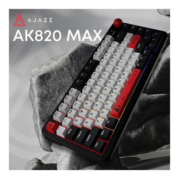 Клавиатура Ajazz AK820 MAX Avocado Switch Black RGB USB/Wireless/Bluetooth UA Black (AK820MAX-AS-BG) изображение 6