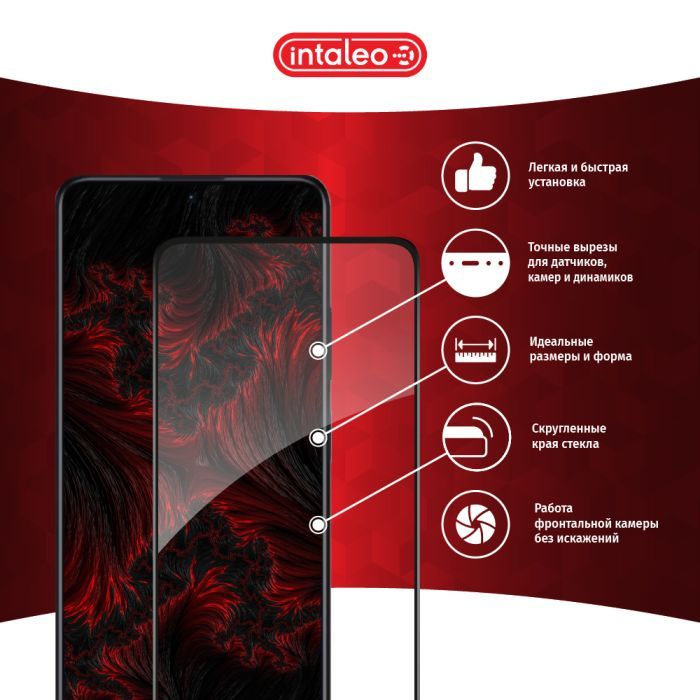 Скло захисне Intaleo Full Glue Xiaomi Redmi Note 11 5G Black (1283126522802) зображення 3