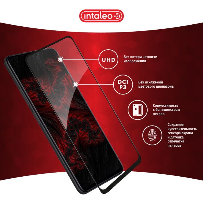 Скло захисне Intaleo Full Glue Xiaomi Redmi Note 11 5G Black (1283126522802) зображення 4