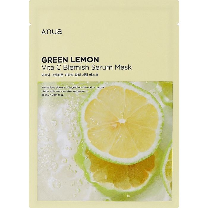 Маска для лица Anua Green Lemon Vita C Blemish Serum Mask 25 мл (8809640733628)
