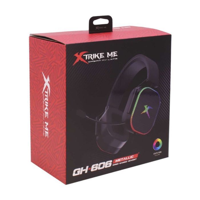 Наушники Xtrike ME GH-606 XBOX/PS/PC USB+3.5 мм RGB Black (GH-606) изображение 4