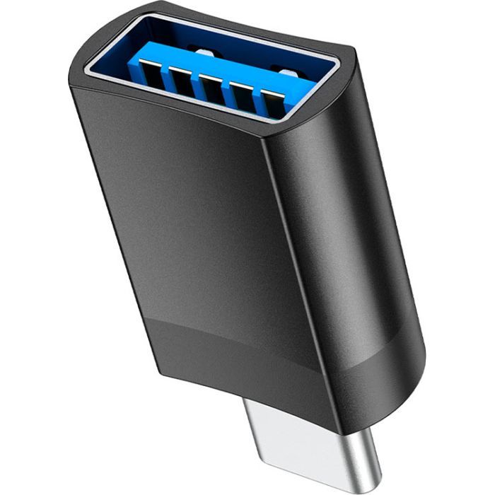 Переходник UA17 USB-C M to USB F USB3.0 Black HOCO (6931474762016) изображение 3
