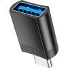Переходник UA17 USB-C M to USB F USB3.0 Black HOCO (6931474762016) изображение 3