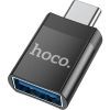 Переходник UA17 USB-C M to USB F USB3.0 Black HOCO (6931474762016)