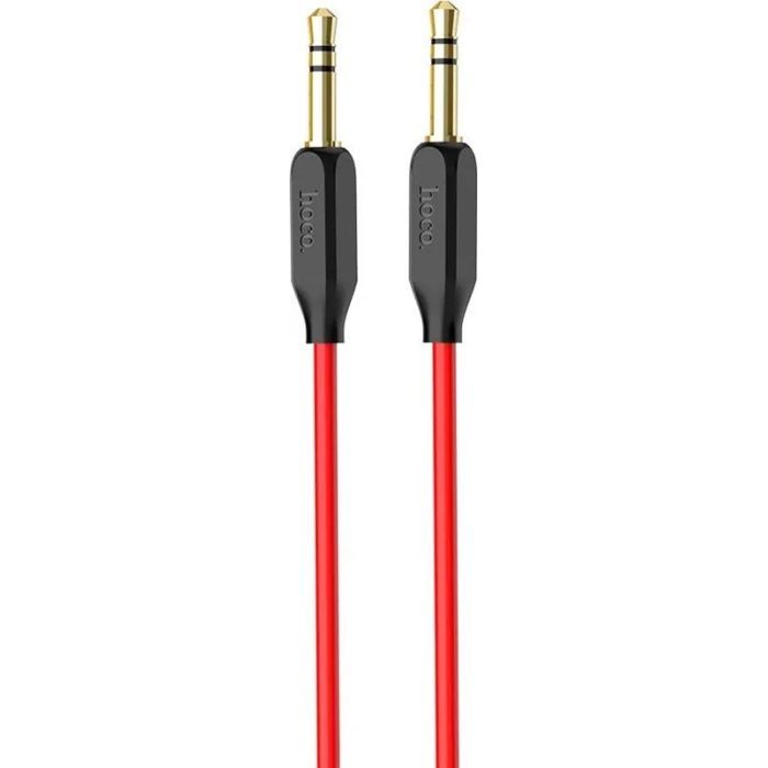 Кабель мультимедийный 3.5mm M to 3.5mm M 1.0m UPA11 Black HOCO (6957531079293) изображение 3