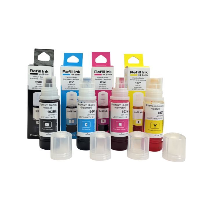 Чернила Premium Quality Epson 103 SET B/C/M/Y 4х70ml C13T00S64A (70264948)