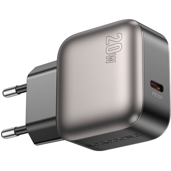 Зарядний пристрій BOROFONE BAS53A Absolute USB-C PD20W Black (6941991116179) зображення 4