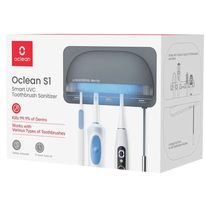 Стерилизатор Oclean S1 Toothbrush Sanitizer Grey NEW (6970810552645) изображение 9