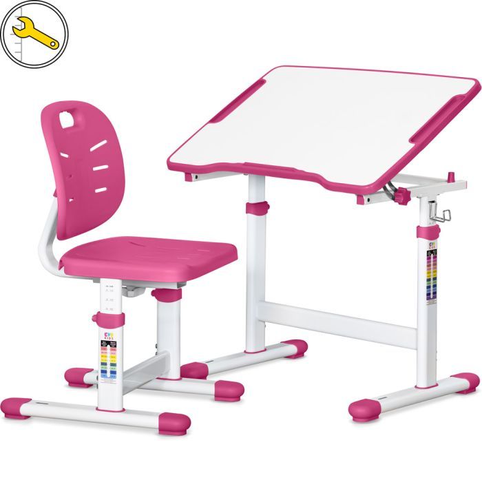 Парта со стулом Evo-kids Ergo Pink (Evo-03 Ergo PN)