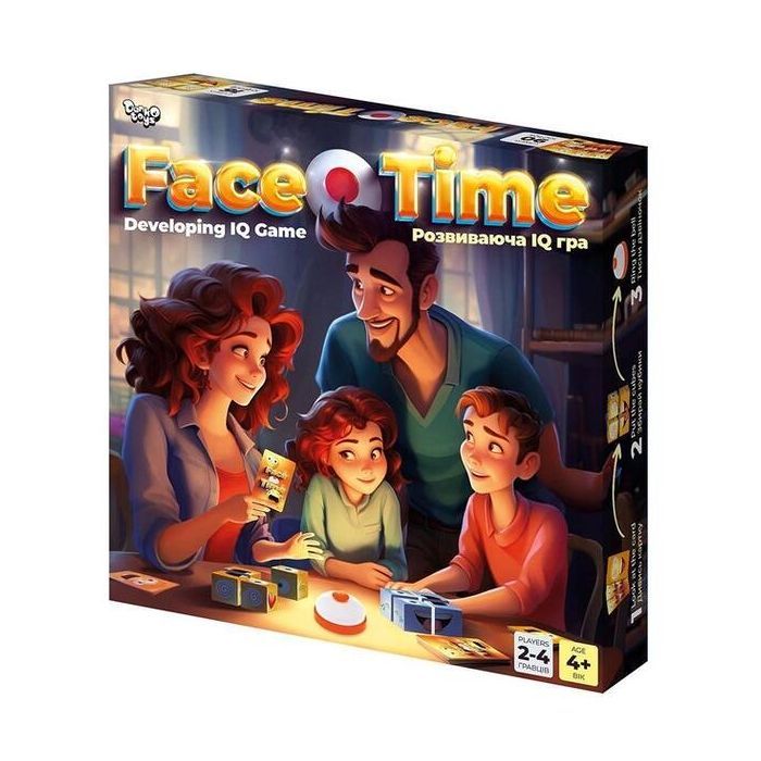 Настільна гра Danko Toys Розвиваюча IQ гра Face Time (укр.) (FT-01-01)