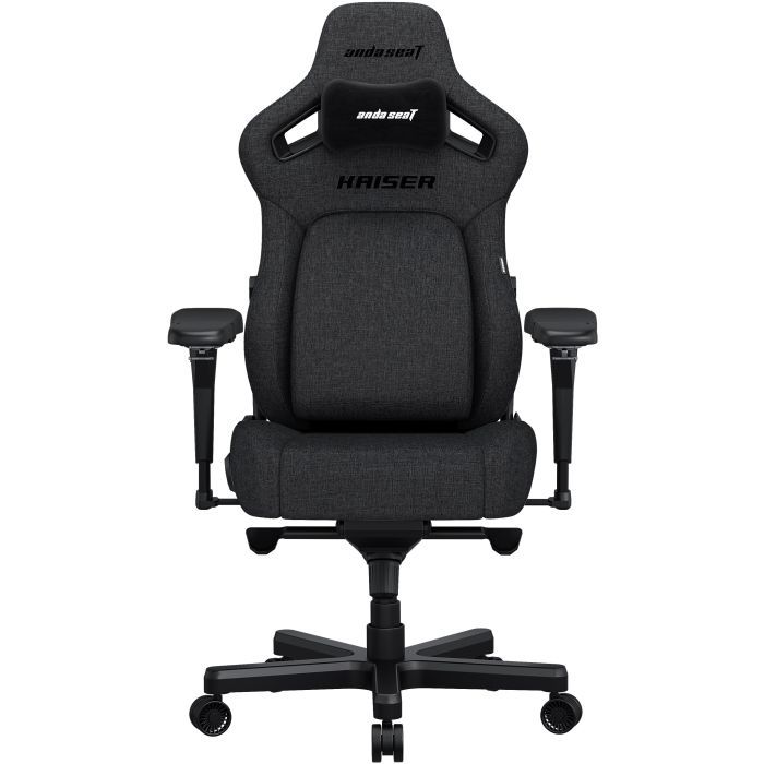 Крісло ігрове Anda Seat Kaiser 4 Linen Fabric Size L Dark Gray (AD12YDDC-L-20-GB-CF)