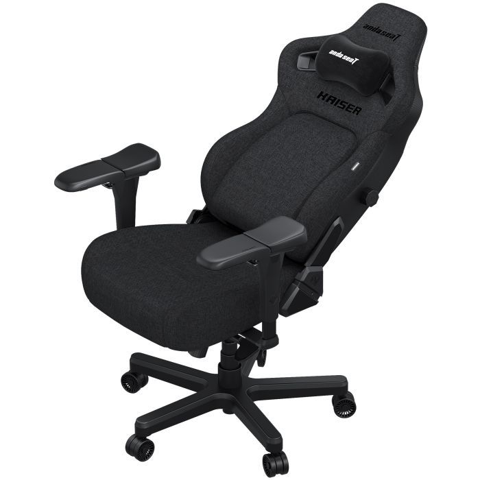 Крісло ігрове Anda Seat Kaiser 4 Linen Fabric Size L Dark Gray (AD12YDDC-L-20-GB-CF) зображення 5