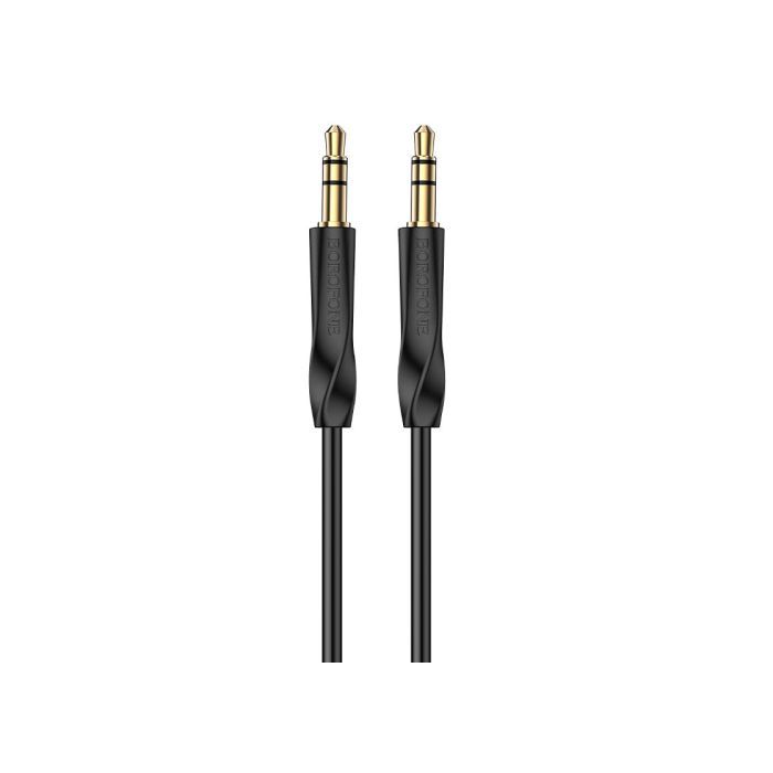 Кабель мультимедійний 3.5mm M to 3.5mm M 1.0m black BOROFONE (BL16/JB)