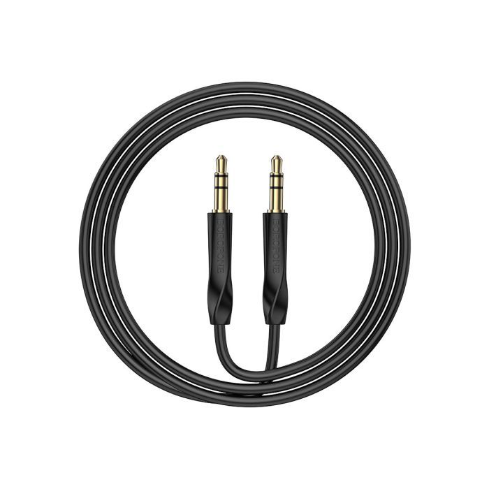 Кабель мультимедійний 3.5mm M to 3.5mm M 1.0m black BOROFONE (BL16/JB) зображення 4