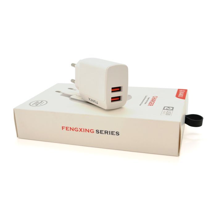 Зарядний пристрій iKAKU KSC-179 2xUSB 2.4A White (KSC-179-FENGXING)