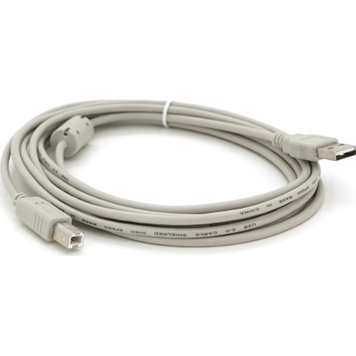 Кабель для принтера USB 2.0 AM/BM 5.0m ferrite white Voltronic (YT-AM/BM-5.0W) зображення 2