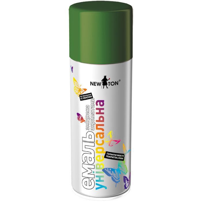 Аэрозольная краска для автомобиля New Ton універсальна 6010 св.зелений гл, аер. 400 мл (000000225)