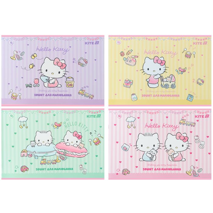 Альбом для рисования Kite Hello Kitty, 12 листов (HK25-241-1)
