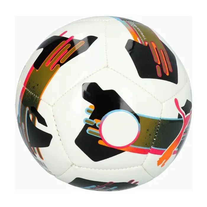 Мяч футбольный Puma Orbita 7 MS Mini 084336-01 білий, чорний, помаранчевий 1 (4067981495184) изображение 2