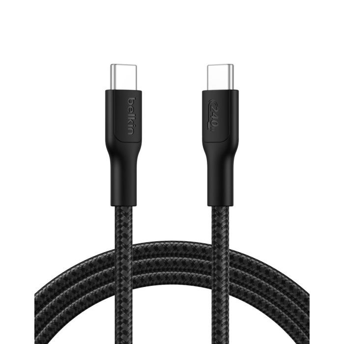 Дата кабель USB-C to USB-C 3.0m 240W black Belkin (CAB025HQ3MBK)