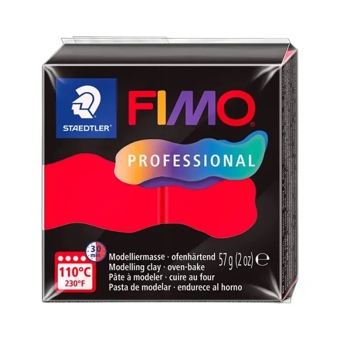 Пластика Fimo Professional, Червона, 57г (4007817163429)
