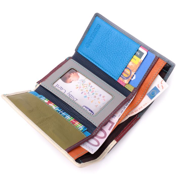 Гаманець ST Leather Шкіряний Різнокольоровий (19446) зображення 6