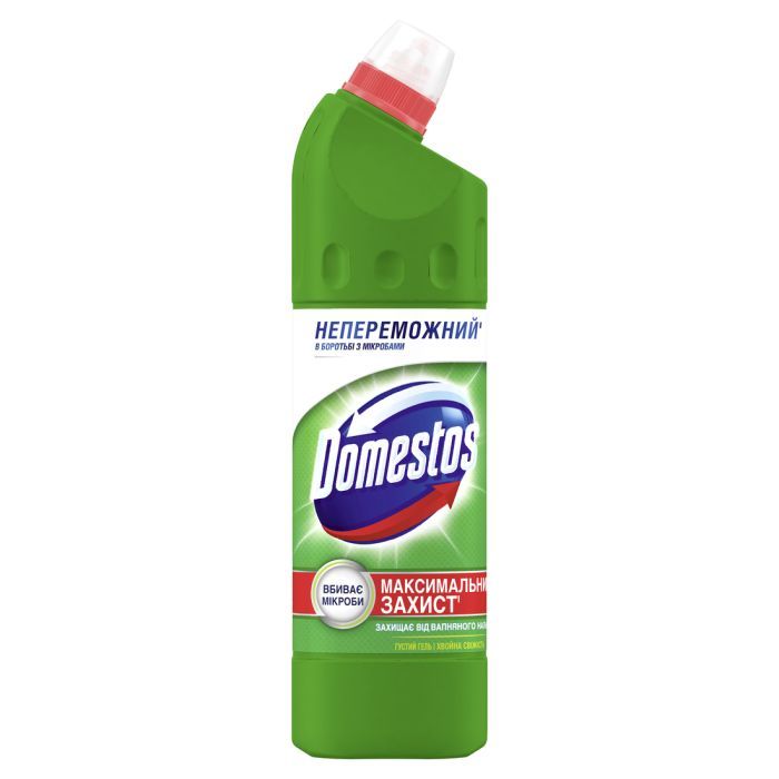 Жидкость для чистки ванн Domestos Максимальная Защита Хвойная свежесть 24 часа 750 мл (8720181679056)