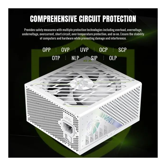 Блок живлення Gamemax 1250W (GX PRO 1250G WH) зображення 5