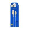 Дата кабель USB 2.0 AM to USB-C 1.0m 2.4A silicone white Denmen (DM-D42T-WH) изображение 4