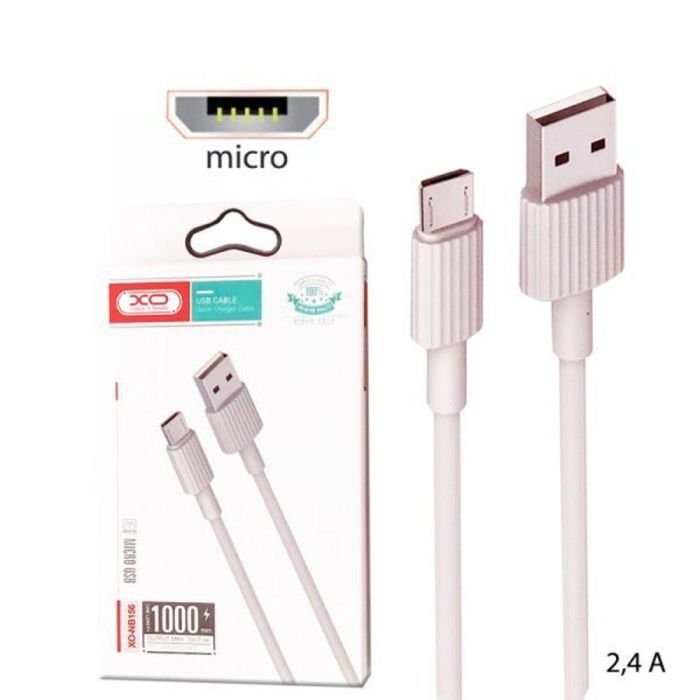 Дата кабель USB 2.0 AM to Micro 5P 1.0m 2.4A pink XO (NB156-M-PN) изображение 2