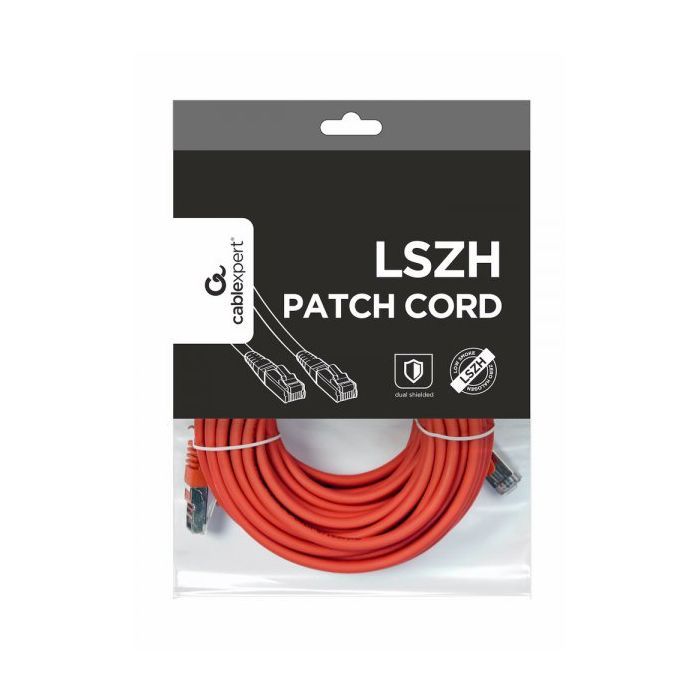 Патч-корд Cablexpert 30м S/FTP Cat 6A CU LSZH red (PP6A-LSZHCU-R-30M) изображение 2