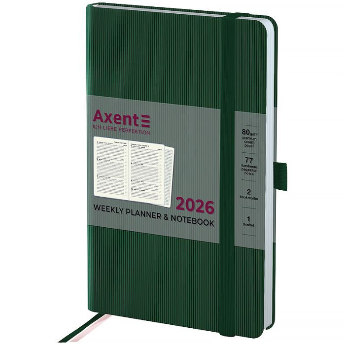Тижневик Axent датований 2026 Partner Lines 125х195, темно-синій (8515-26-02-A)