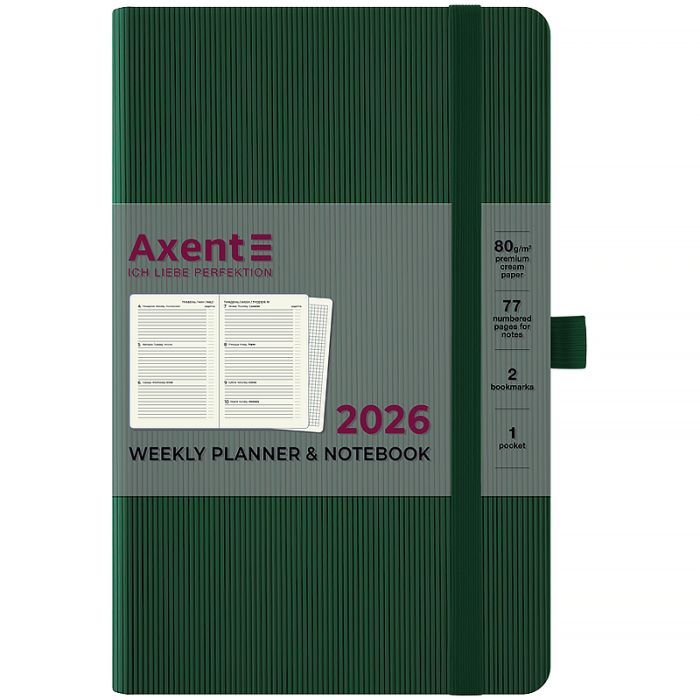 Тижневик Axent датований 2026 Partner Lines 125х195, темно-синій (8515-26-02-A) зображення 2