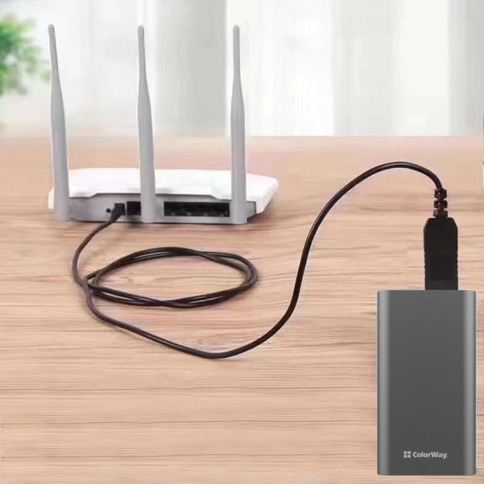 Кабель живлення USB to DC 5.5x2.5mm 12V 1.0m black ColorWay (CW-CBUD067-BK) зображення 11