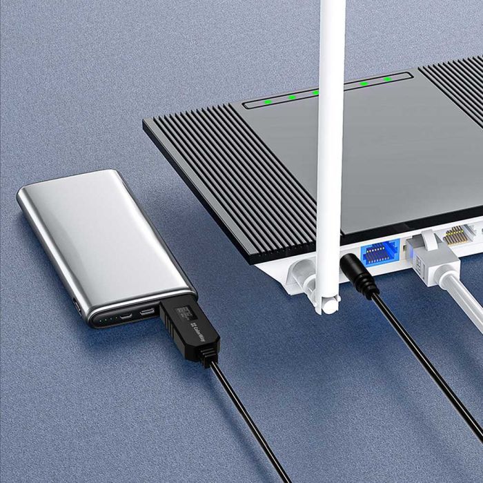 Кабель живлення USB to DC 5.5x2.5mm 12V 1.0m black ColorWay (CW-CBUD067-BK) зображення 9