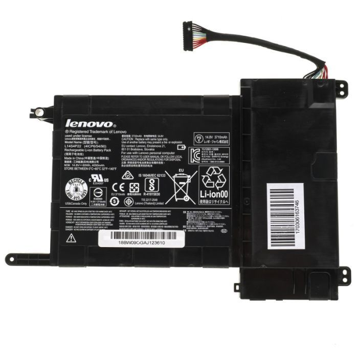 Аккумулятор для ноутбука Lenovo IdeaPad Y700 L14M4P23, 4050mAh (60Wh), 4cell, 14.8V, Li-ion (A71123)