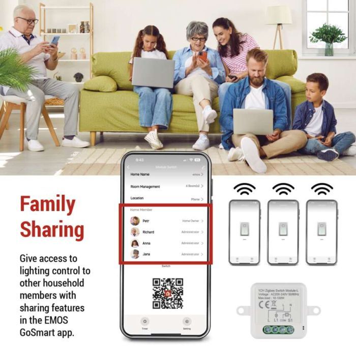 Модуль управління розумним будинком EMOS H5103 ZigBee 3.0 1-Channel (H5103) зображення 12