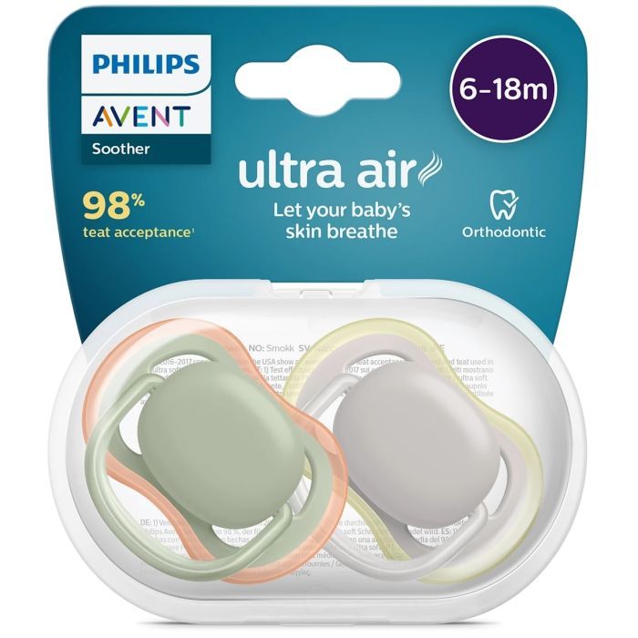 Пустушка Philips AVENT Ultra Air 6-18 міс 2 шт (SCF085/20) зображення 2