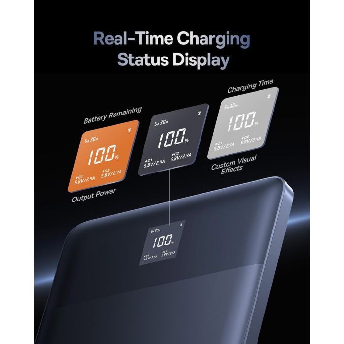 Батарея універсальна Baseus Blade2 Fast 12000mAh 65W, Blue (P10063801323-00) зображення 8