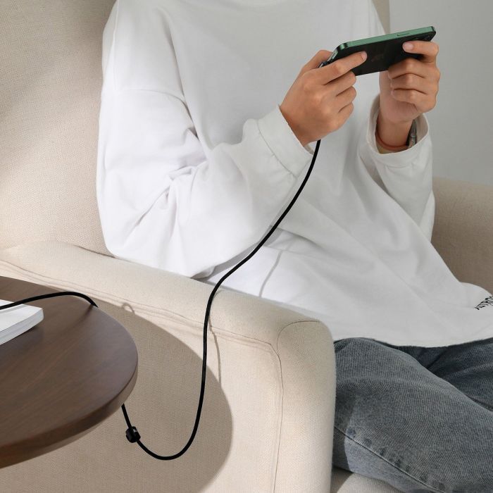 Дата кабель USB 2.0 AM to Lightning 1.0m 2.4A 90° corner black/red Baseus (CAVP000020) изображение 8