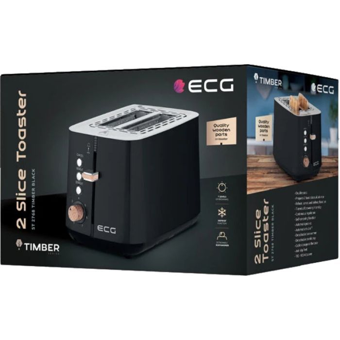 Тостер ECG ST 2768 Timber Petrol изображение 11