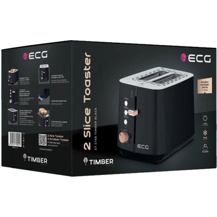 Тостер ECG ST 2768 Timber Petrol изображение 12