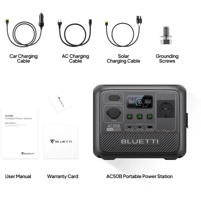 Зарядная станция BLUETTI AC50B 700W 448Wh (AC50B) изображение 3