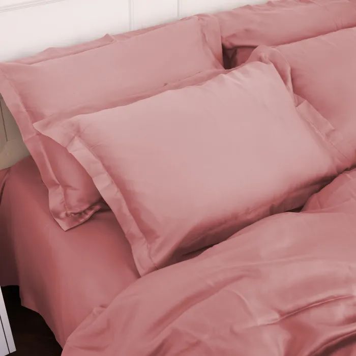 Постельное белье MirSon Tencel №02 Pink 2x160x220 Семейный Евро (2200009368615) изображение 3